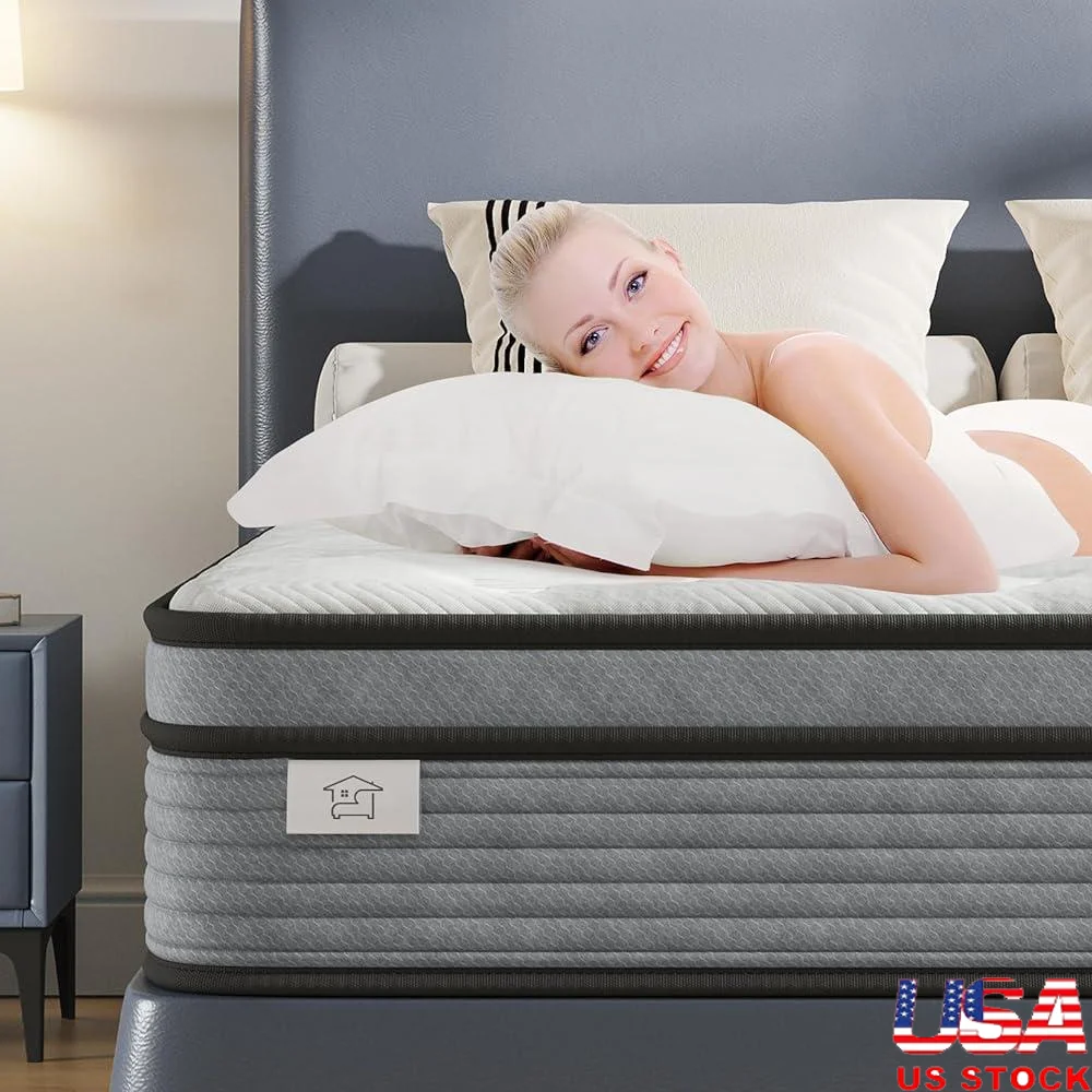 12 Inch Hybrid Queen Mattress Individually Pocketed Spring Mattress Breathable Memory Foam Cool Sleep Support Pressure Relief
12 Inch Hybrid Queen Mattress Individually Pocketed Spring Mattress Breathable Memory Foam Cool Sleep Support Pressure Relief