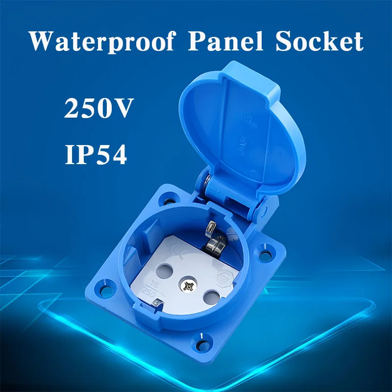 Waterproof Outdoor Socket 16A 250V 2-Pin Industrial Grade Dustproof AC Outlet Compatible with German/French/UK Plugs IP54
Waterproof Outdoor Socket 16A 250V 2-Pin Industrial Grade Dustproof AC Outlet Compatible with German/French/UK Plugs IP54