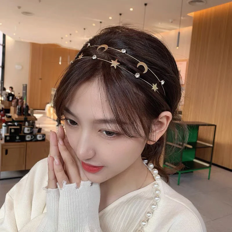 Lystrfac Fashion Alloy Star Moon Butterfly Headband for Women Simple Rhinestone Hairband Ladies Bezel Headwear Hair Accessories
Lystrfac Fashion Alloy Star Moon Butterfly Headband for Women Simple Rhinestone Hairband Ladies Bezel Headwear Hair Accessories