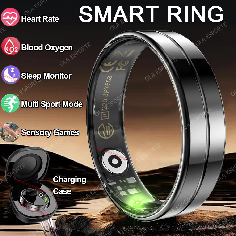 2025 New Smart Ring Men Women with Charging Case, Heart Rate Blood Oxygen, Sensory Games, 5ATM Waterproof Rings For Android iOS
2025 New Smart Ring Men Women with Charging Case, Heart Rate Blood Oxygen, Sensory Games, 5ATM Waterproof Rings For Android iOS