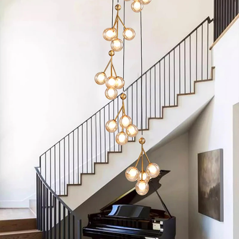Modern home decor led lights pendant light lamps forstaircase Chandeliers for living room hanging light indoor lighting
Modern home decor led lights pendant light lamps forstaircase Chandeliers for living room hanging light indoor lighting