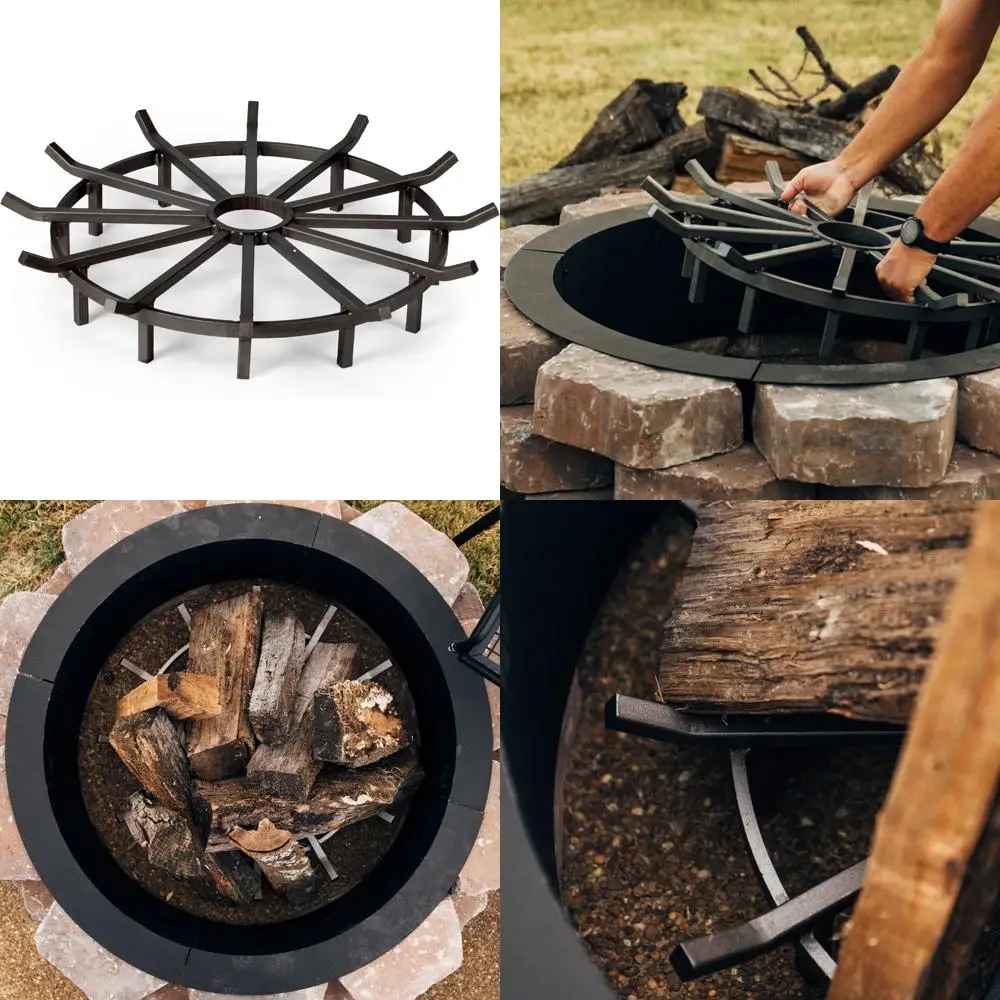 Efficient Smokeless Log Grate for Wood Burning Fireplaces, Decorative Fire Pit Accessory
Efficient Smokeless Log Grate for Wood Burning Fireplaces, Decorative Fire Pit Accessory