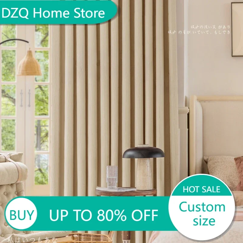 Modern Living Room Sunscreen Curtain Simple Bay Window Drapes Home Bedroom Blackout Curtains Hotel Thickened Soundproof Drape
Modern Living Room Sunscreen Curtain Simple Bay Window Drapes Home Bedroom Blackout Curtains Hotel Thickened Soundproof Drape