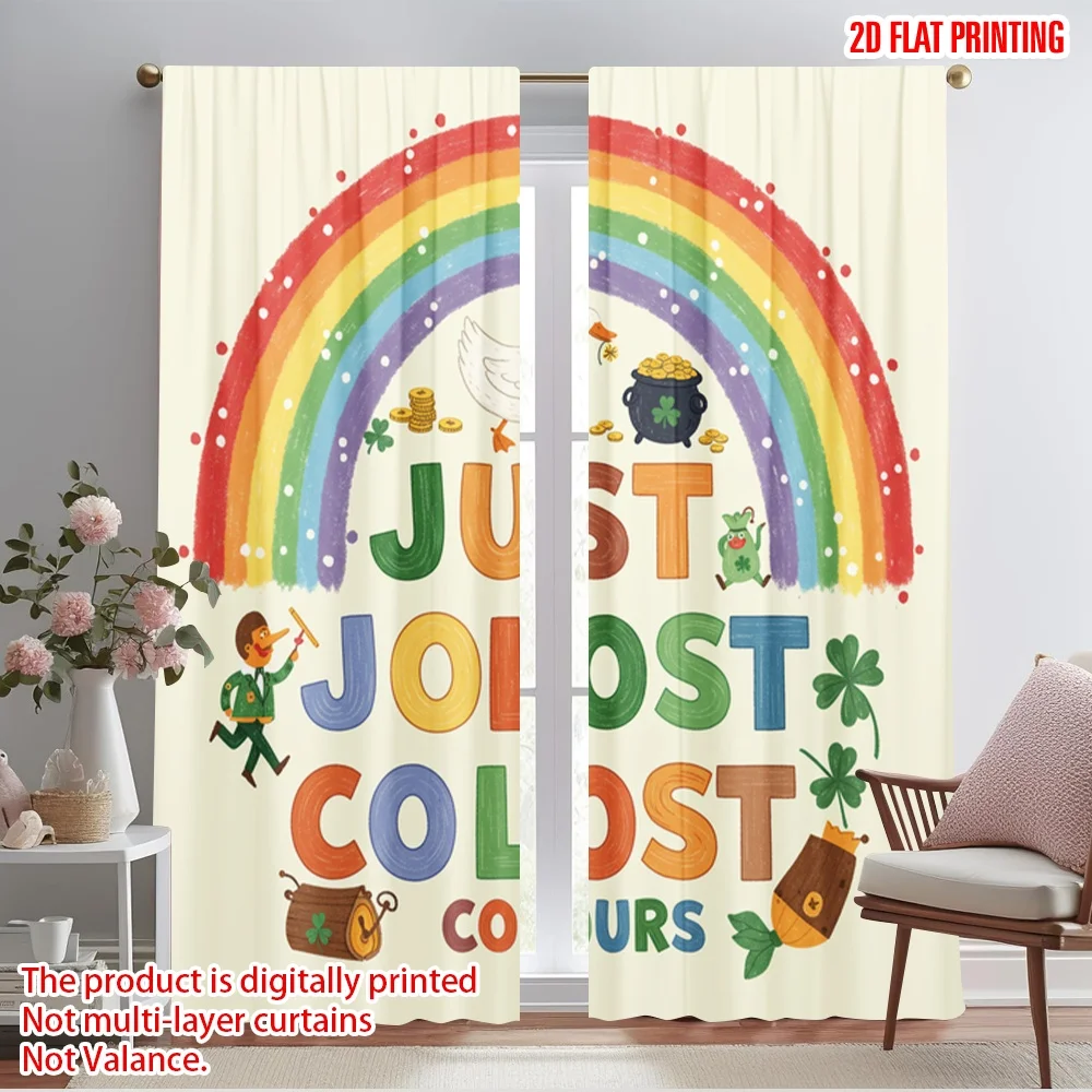 2pcs 2D flat printing Party Curtain Just Color Duck Rainbow Polyester Without Electricity Family Party Use for Outdoor and Home 
2pcs 2D flat printing Party Curtain Just Color Duck Rainbow Polyester Without Electricity Family Party Use for Outdoor and Home