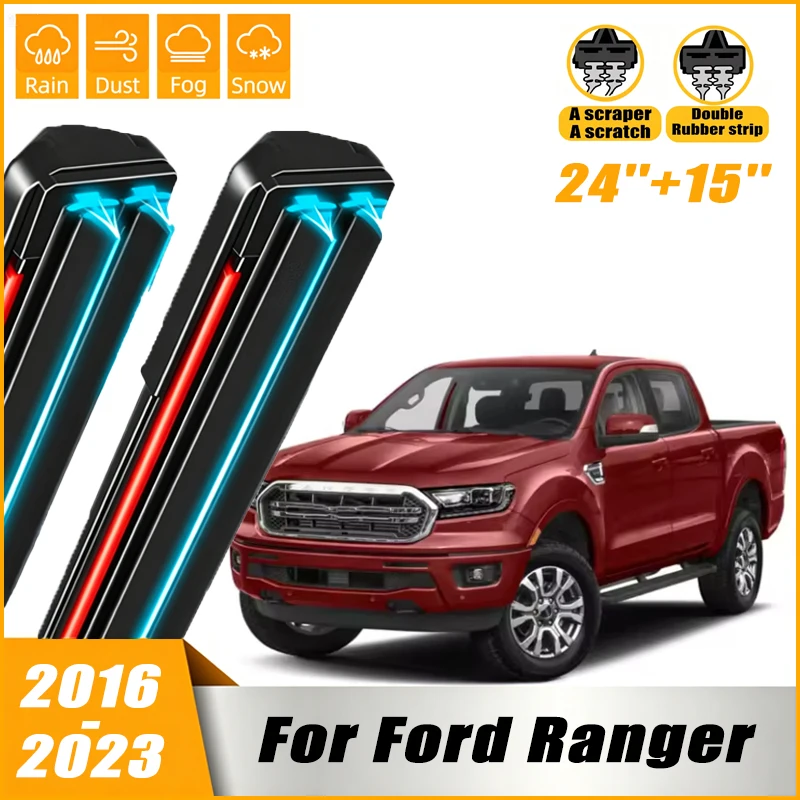 Front Windshield Windscreen Wiper Blades For Ford Ranger 2016 2017 2018 2019 2020 2021 2022 2023 Window Rain Brushes 24"+15"
Front Windshield Windscreen Wiper Blades For Ford Ranger 2016 2017 2018 2019 2020 2021 2022 2023 Window Rain Brushes 24"+15"