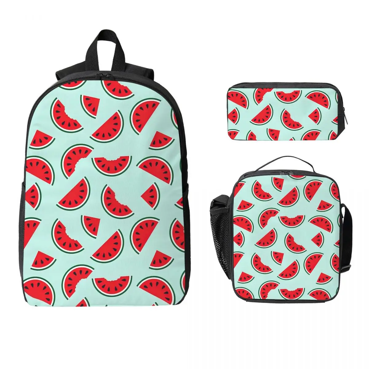 Watermelon Slices Pattern Backpack Boys Girls BookBag School Bag Computer Shoulder Bags 3ps Insulated Lunch Bag Pencil Case
Watermelon Slices Pattern Backpack Boys Girls BookBag School Bag Computer Shoulder Bags 3ps Insulated Lunch Bag Pencil Case