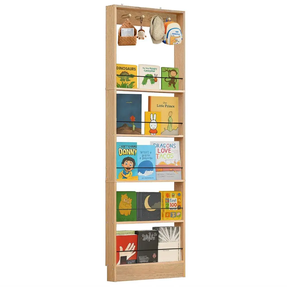 The Door Bookshelf Kids,Wooden Behind Door Bookshelf, 5Tier Bookcase Book Shelf SpaceSaving Organizer Storage for Toys and Stor
The Door Bookshelf Kids,Wooden Behind Door Bookshelf, 5Tier Bookcase Book Shelf SpaceSaving Organizer Storage for Toys and Stor