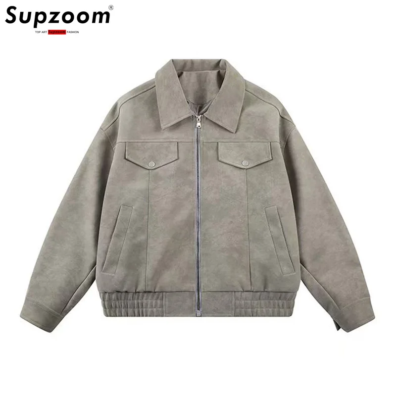 Supzoom Fashion New Arrival Autumn And Winter Lapel Velvet Loose Casual Suede Fabric Zipper Bf Style Handsome Jackets Men Coat
Supzoom Fashion New Arrival Autumn And Winter Lapel Velvet Loose Casual Suede Fabric Zipper Bf Style Handsome Jackets Men Coat
