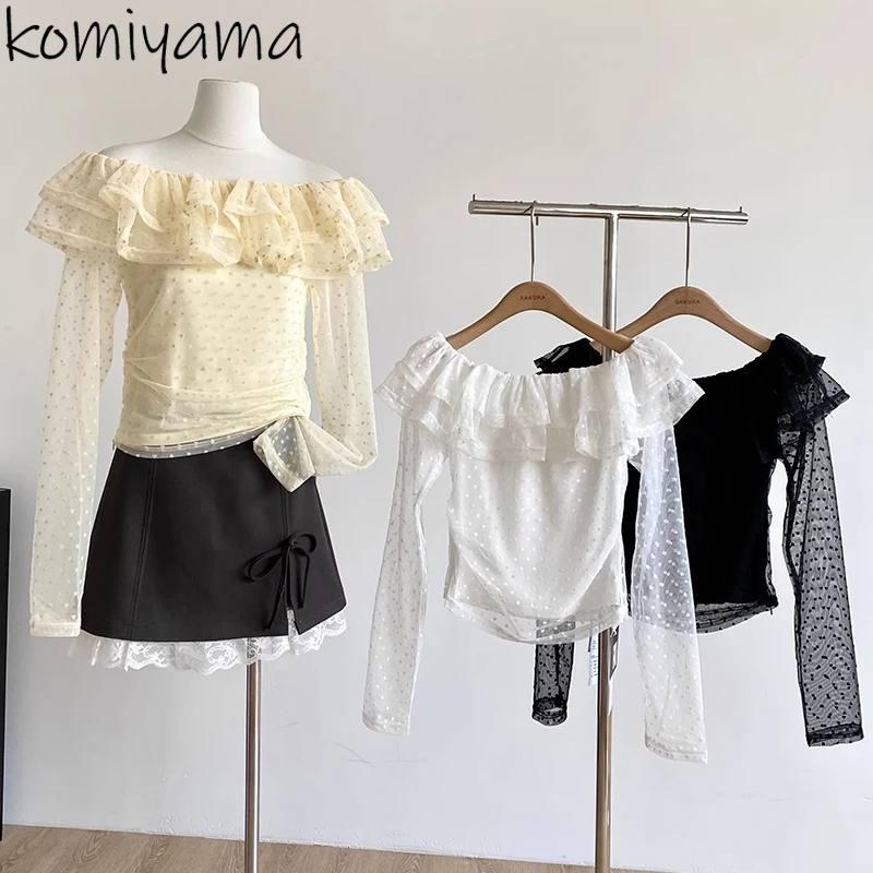 Сетка Love Heart Blusas Mujer, корейские рубашки и блузки с длинными рукавами, женская одежда, весна 2021, топ с милыми оборками
Сетка Love Heart Blusas Mujer, корейские рубашки и блузки с длинными рукавами, женская одежда, весна 2021, топ с милыми оборками