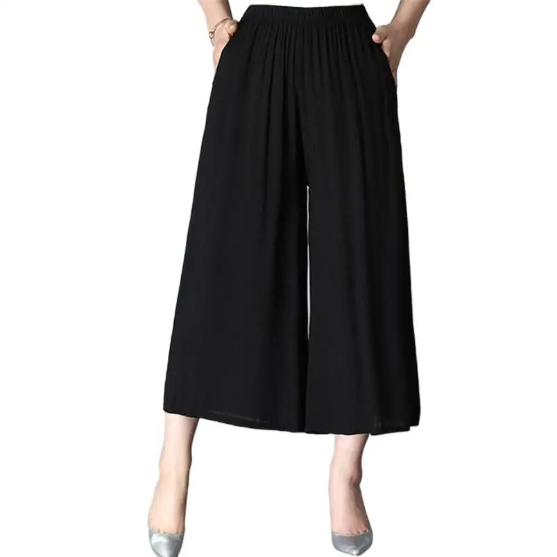 Chinese Style Women Casual Loose Ankle-Length Trousers Ladies High Elastic Waist Straight Pants Pantalon Plus Size Streetwear
Chinese Style Women Casual Loose Ankle-Length Trousers Ladies High Elastic Waist Straight Pants Pantalon Plus Size Streetwear