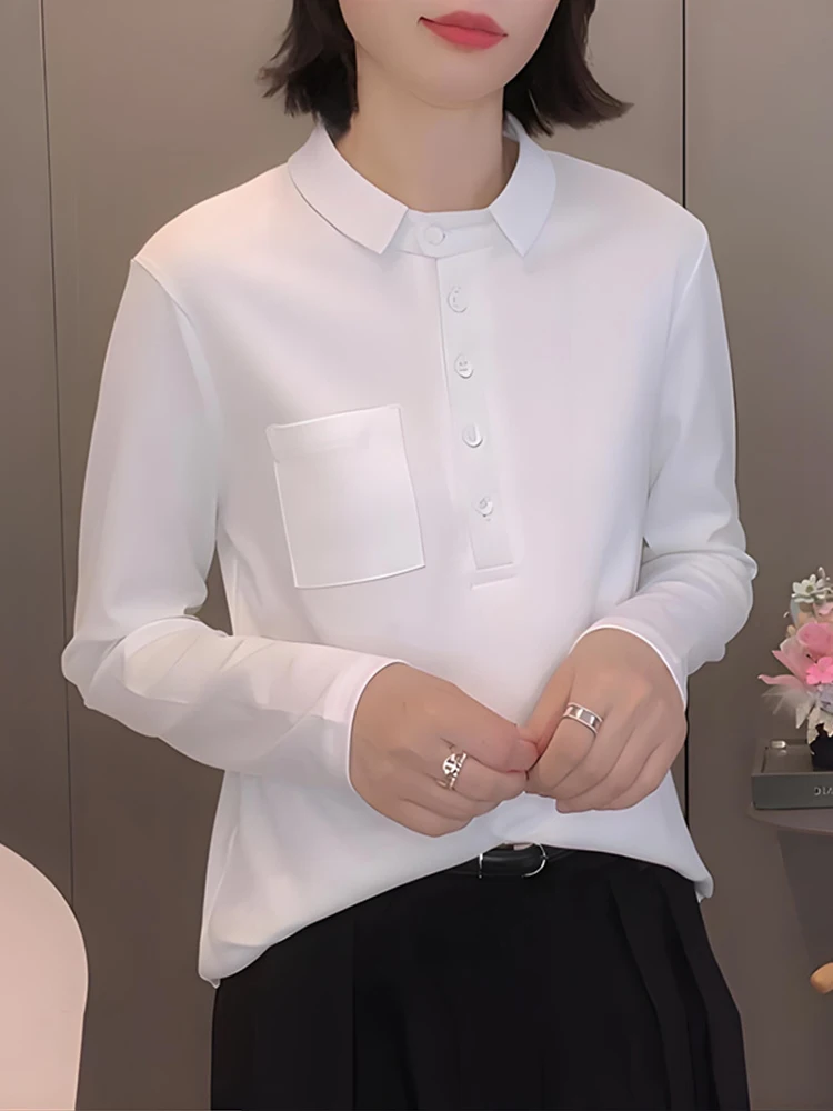 Новый осенний топ в корейском стиле: повседневный, модный, простой, универсальный, с уникальным дизайном.
Новый осенний топ в корейском стиле: повседневный, модный, простой, универсальный, с уникальным дизайном.