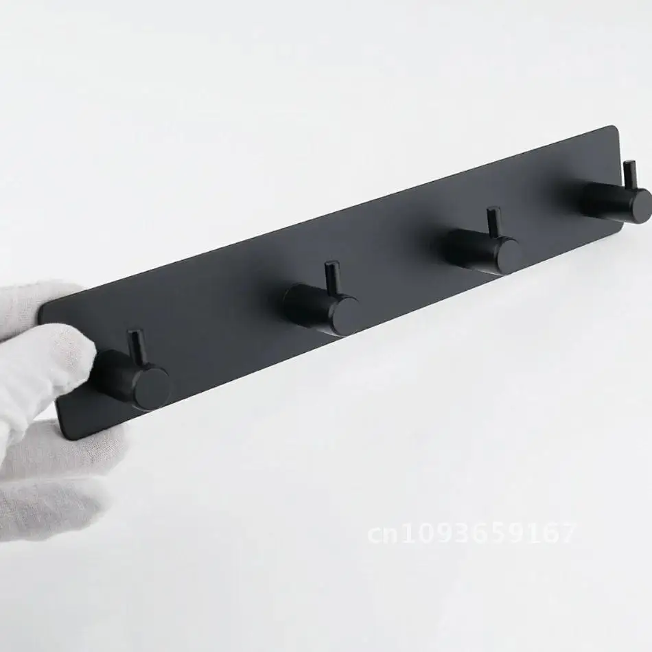 Adhesive Wall Hook Black 304 Stainless Hooks 2 3 4 6 Storage Holder Row Hanger Door Coat Clothes Bathroom Robe Towel Steel
Adhesive Wall Hook Black 304 Stainless Hooks 2 3 4 6 Storage Holder Row Hanger Door Coat Clothes Bathroom Robe Towel Steel
