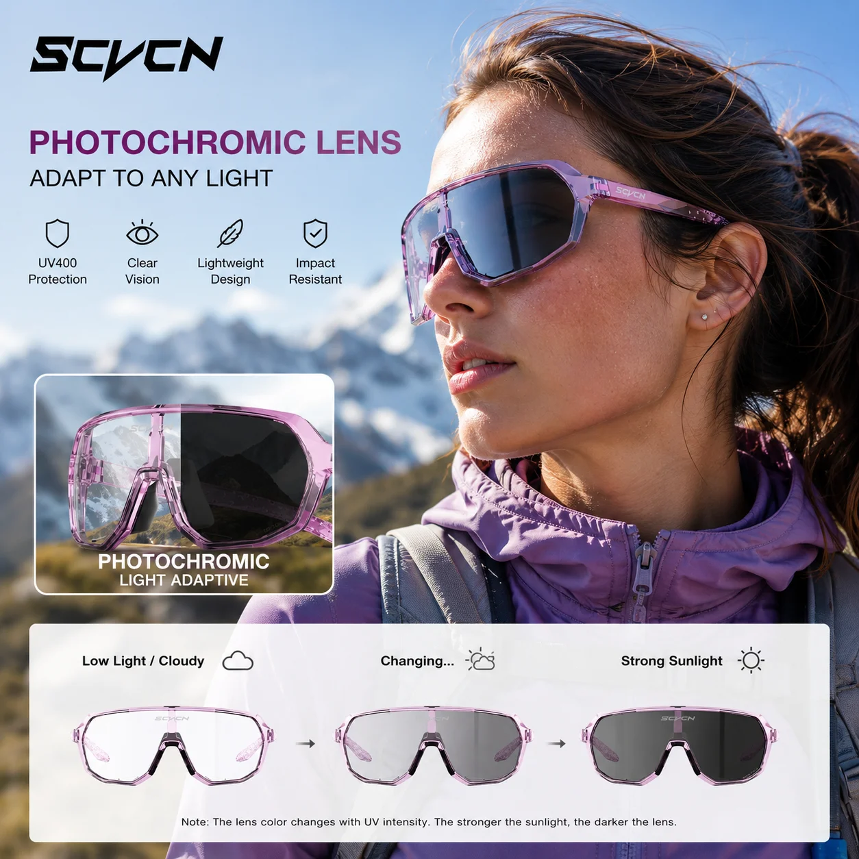 SCVCN Women Photochromic Sunglasses Men Cycling Glasses Sports MTB Mountain Goggles Women Bicycle Eyewear Bike Protection
SCVCN Women Photochromic Sunglasses Men Cycling Glasses Sports MTB Mountain Goggles Women Bicycle Eyewear Bike Protection
