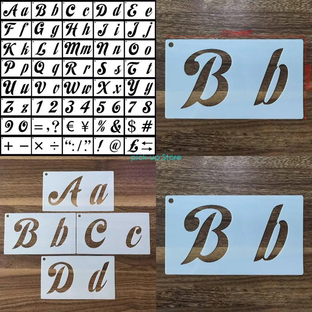 Q5WA 40Pcs Hollow-out PET Stencils Letters Numbers Templates Christmas Supplies for Wall Door Window DIY Decoration
Q5WA 40Pcs Hollow-out PET Stencils Letters Numbers Templates Christmas Supplies for Wall Door Window DIY Decoration