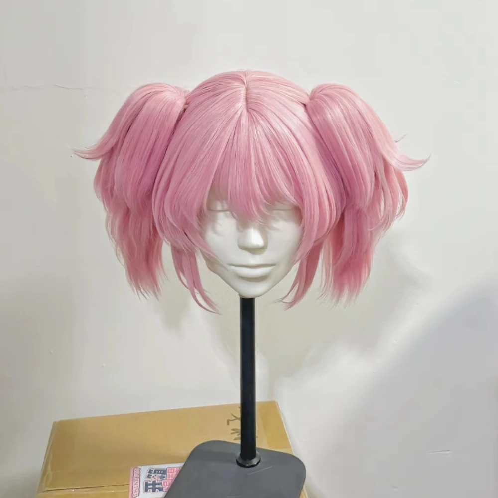 Anime Madoka Kaname Cosplay Wig Pink Double Ponytail with Simulated Scalp Top Heat Resistant Synthetic Fiber Rose Net Inner Cap
Anime Madoka Kaname Cosplay Wig Pink Double Ponytail with Simulated Scalp Top Heat Resistant Synthetic Fiber Rose Net Inner Cap