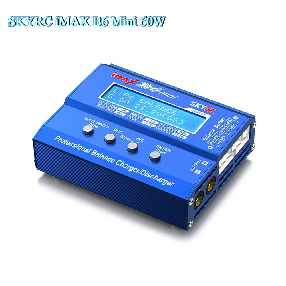 NEW SKYRC IMAX B6MINI Balance Battery Charger Discharger 11-18V LiPo LiHV LiFe Lilon 6A 60W Built-in Cooling Fan Adaptor
NEW SKYRC IMAX B6MINI Balance Battery Charger Discharger 11-18V LiPo LiHV LiFe Lilon 6A 60W Built-in Cooling Fan Adaptor