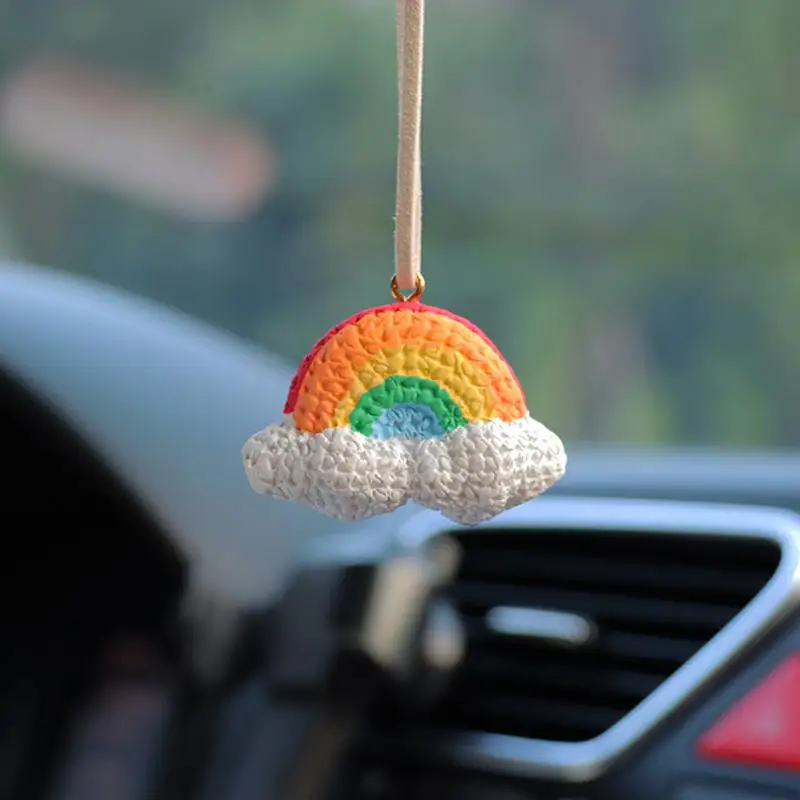Rainbow Car Pendant Rainbow Car Charm Mirror Hanging Ornaments Exquisite Colorful Rear View Mirror Hanger Car Decoration Tools
Rainbow Car Pendant Rainbow Car Charm Mirror Hanging Ornaments Exquisite Colorful Rear View Mirror Hanger Car Decoration Tools