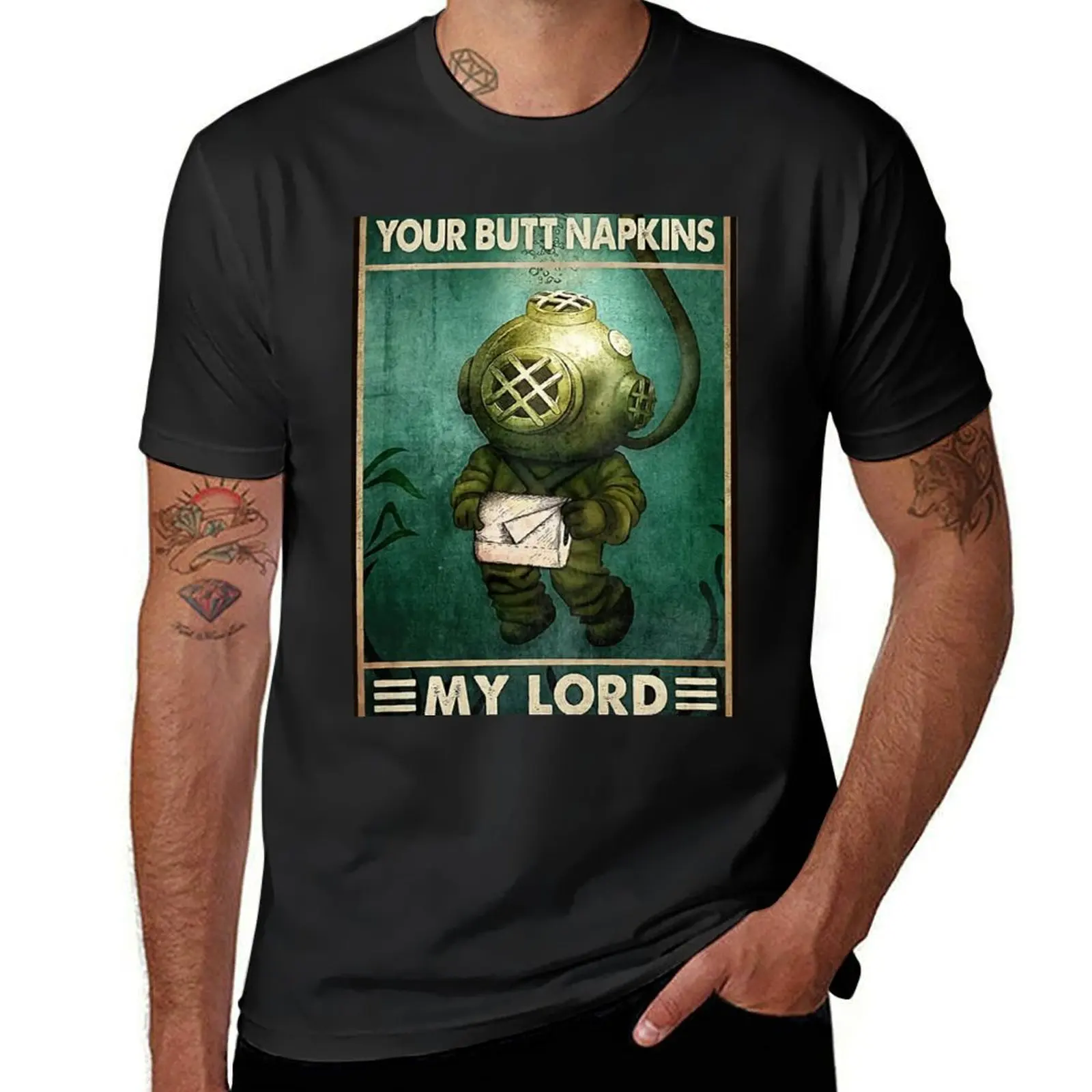 The Funny Diver Your Butt Napkins Poster T-Shirt graphic shirts man t shirt summer shirt plus size clothes mens clothes
The Funny Diver Your Butt Napkins Poster T-Shirt graphic shirts man t shirt summer shirt plus size clothes mens clothes
