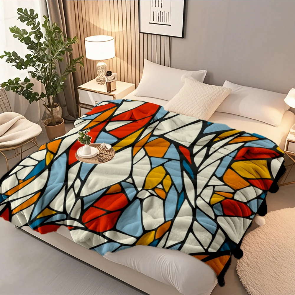 Custom Flannel Cozy Blanket Colorful Abstract Artwork Floral Knit Throw Sherpa Throw No-shedding Machine-washable Blankets
Custom Flannel Cozy Blanket Colorful Abstract Artwork Floral Knit Throw Sherpa Throw No-shedding Machine-washable Blankets