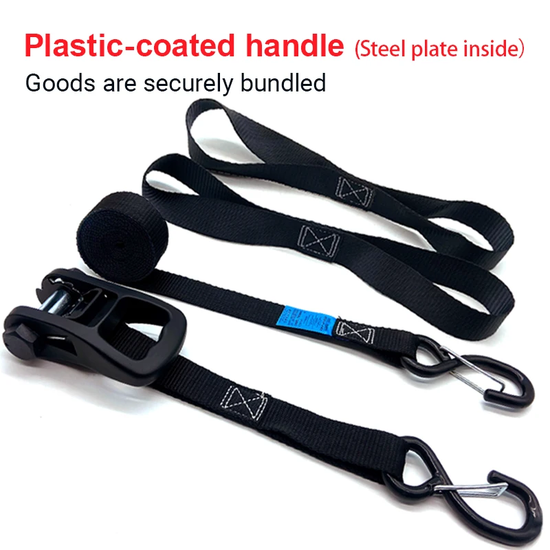 2M/3M/5M Portable Auto Luggage Trailer Ratchet Tie Down Strap 8-shaped Hook Brake Strap Binding Belt For Motorcycle Heavy-Duty
2M/3M/5M Portable Auto Luggage Trailer Ratchet Tie Down Strap 8-shaped Hook Brake Strap Binding Belt For Motorcycle Heavy-Duty