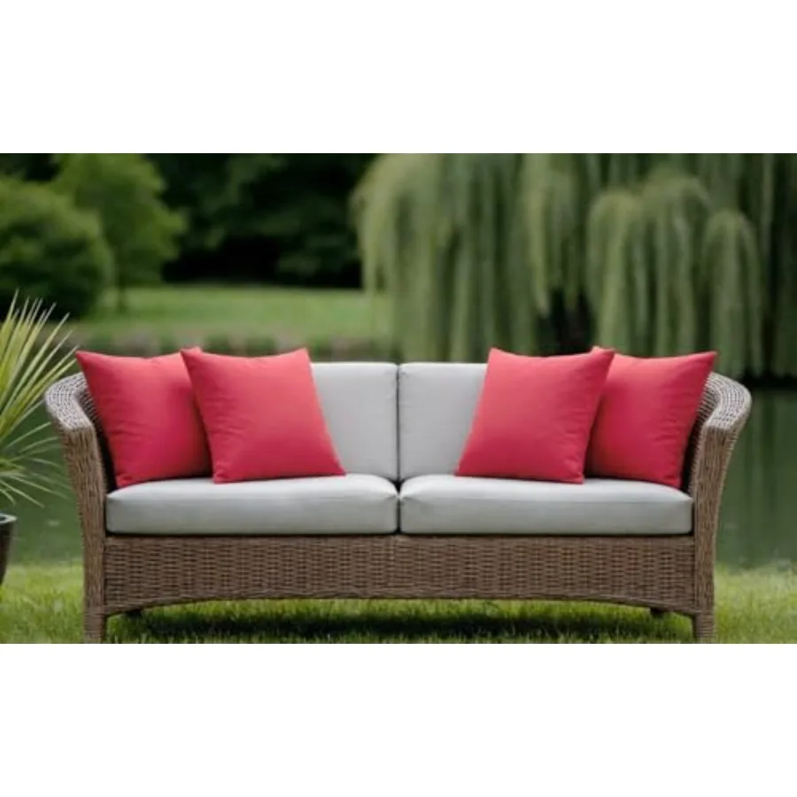 18 x 18 Outdoor Waterproof Throw Pillows with Inserts Square Red Decorative Pillows for Patio Furniture Garden Couch Sofa Home
18 x 18 Outdoor Waterproof Throw Pillows with Inserts Square Red Decorative Pillows for Patio Furniture Garden Couch Sofa Home