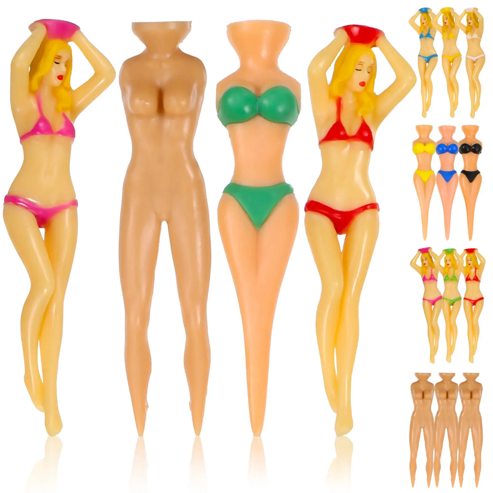 16 pcs Golf Plastic Bikini Funny Golf Training Tees Lightweight Portable Tees Funny Gifts Men
16 pcs Golf Plastic Bikini Funny Golf Training Tees Lightweight Portable Tees Funny Gifts Men