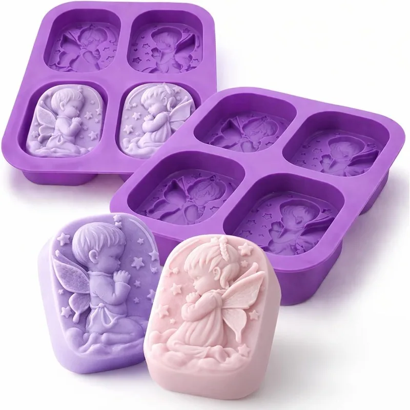 Angel Silicone Mold For Soap Making Supplies Praying Fairy Baby Design Handmade Candle Lotion Bath Bombs Resin Ice Cube Cake
Angel Silicone Mold For Soap Making Supplies Praying Fairy Baby Design Handmade Candle Lotion Bath Bombs Resin Ice Cube Cake
