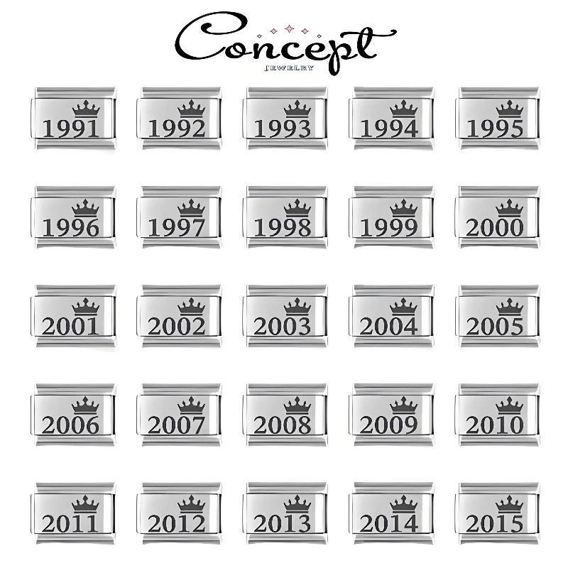 New 2025 Fashion Popular Original Date of Birth Charm Links Fit 9mm Bracelet Stainless Steel Jewelry DIY Making
New 2025 Fashion Popular Original Date of Birth Charm Links Fit 9mm Bracelet Stainless Steel Jewelry DIY Making