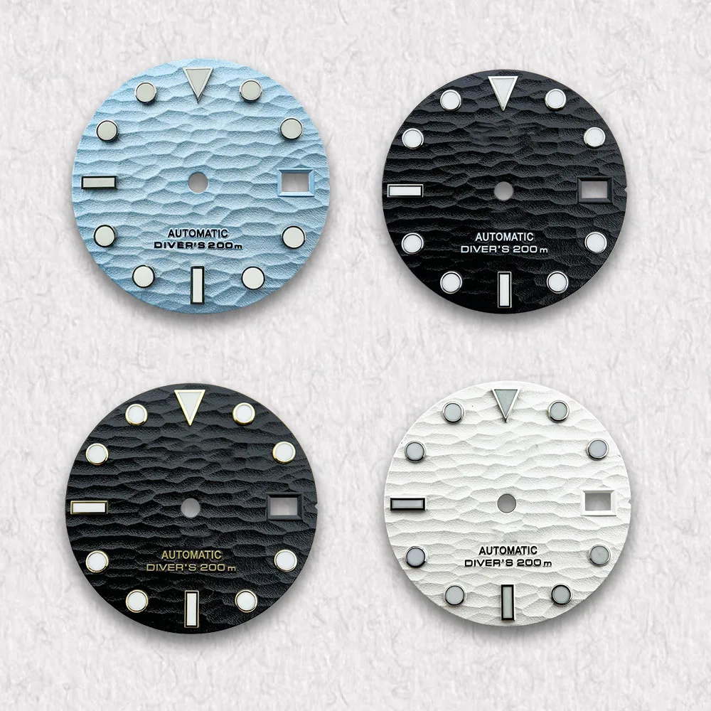 High Quality28.5mm S Logo Wave Dive Dial Fit NH35/NH36 Japan Movement Green Luminous Dial Watch Modification Accessories
High Quality28.5mm S Logo Wave Dive Dial Fit NH35/NH36 Japan Movement Green Luminous Dial Watch Modification Accessories