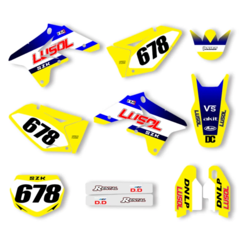 Powerzone Custom Graphics For Suzuki RMZ250 2007 2008 2009 Decals Sticker Kits Number Name Custom 05
Powerzone Custom Graphics For Suzuki RMZ250 2007 2008 2009 Decals Sticker Kits Number Name Custom 05