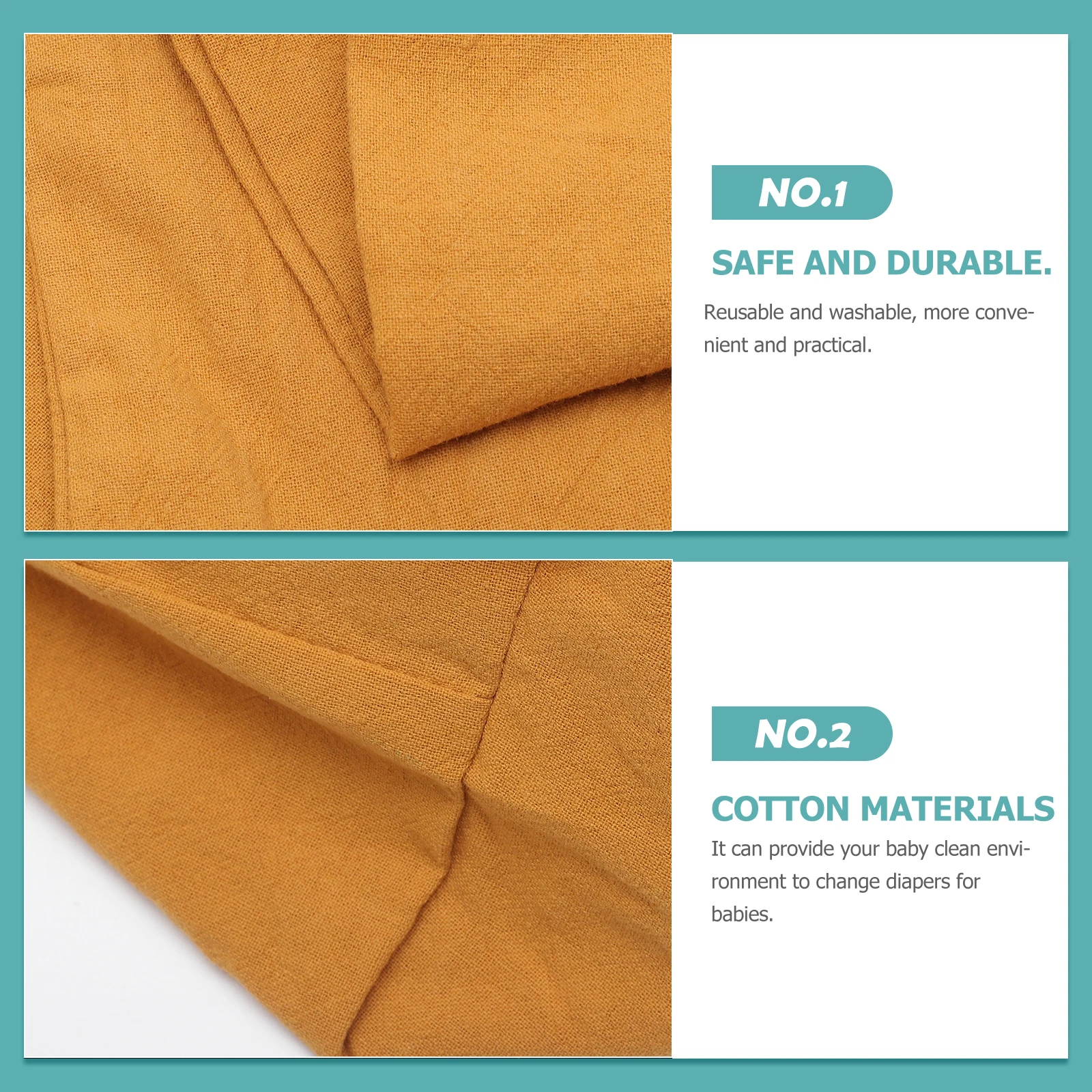 1pc Cover Cotton Reusable Diaper Changing Mat Washable For Newborn Baby Changing Table Cover Baby Shower Gift (Yellow)
1pc Cover Cotton Reusable Diaper Changing Mat Washable For Newborn Baby Changing Table Cover Baby Shower Gift (Yellow)
