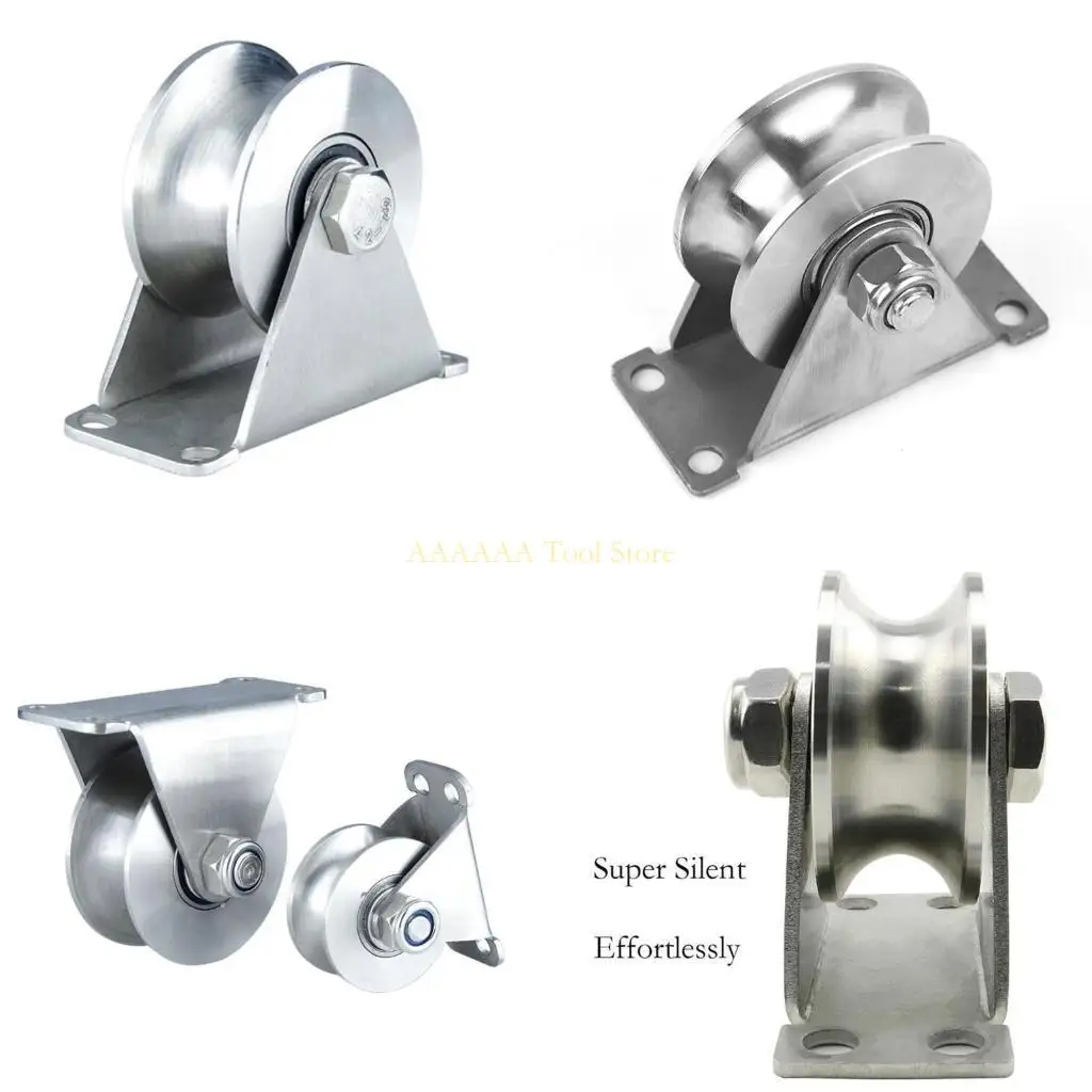 A2BE Роликовые раздвижные гусеничные колеса U-образный шкив Прочная нержавеющая сталь для раздвижных ворот Подъемный кран Трос
A2BE Роликовые раздвижные гусеничные колеса U-образный шкив Прочная нержавеющая сталь для раздвижных ворот Подъемный кран Трос