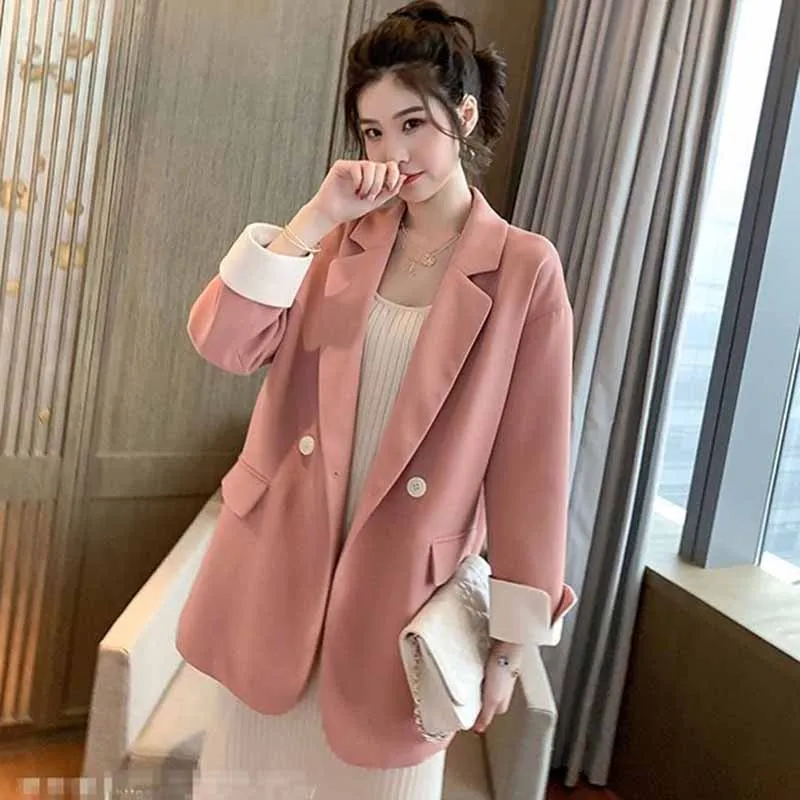 Internet Celebrity Female New Pink Double Breasted Buckle Small Suit Jacket Women Spring And Autumn Korean Loose Fitting Blazer
Internet Celebrity Female New Pink Double Breasted Buckle Small Suit Jacket Women Spring And Autumn Korean Loose Fitting Blazer