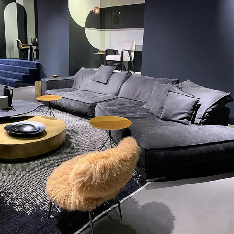 Special-shaped sofa simple corner arc living room down matte fabric
Special-shaped sofa simple corner arc living room down matte fabric
