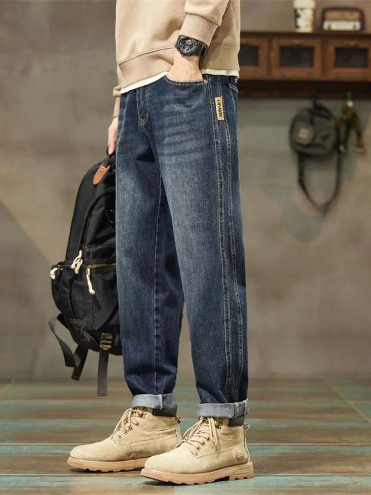American Sle Workwear Jeans Men's Loose Straight Leg Fce Lined Casual Long Trousers Trendy Spring Autumn New Arrival
American Sle Workwear Jeans Men's Loose Straight Leg Fce Lined Casual Long Trousers Trendy Spring Autumn New Arrival