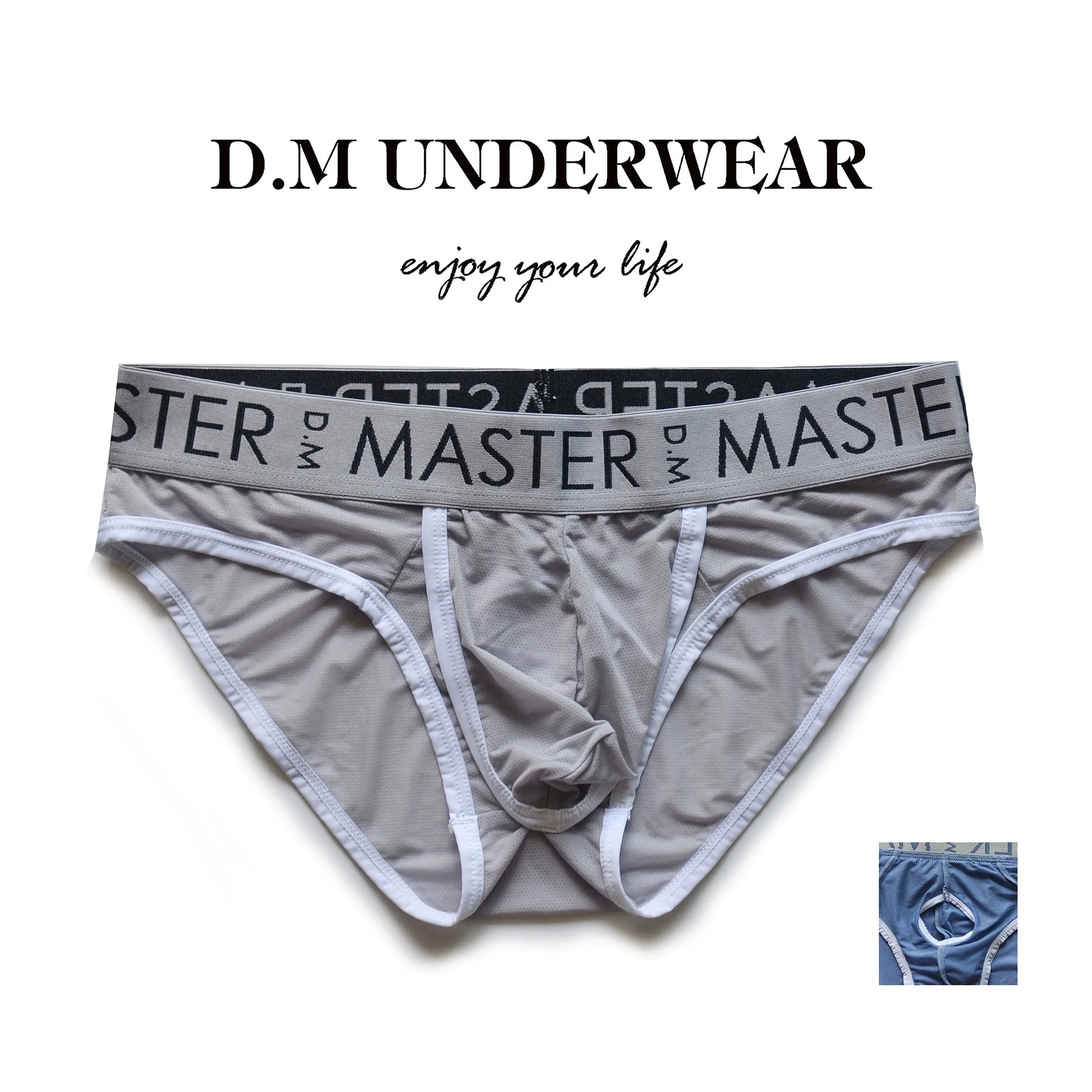 men underwear low waist thin ice silk summer breathable briefs high elastic wide waist letter gun egg separation A3019
men underwear low waist thin ice silk summer breathable briefs high elastic wide waist letter gun egg separation A3019