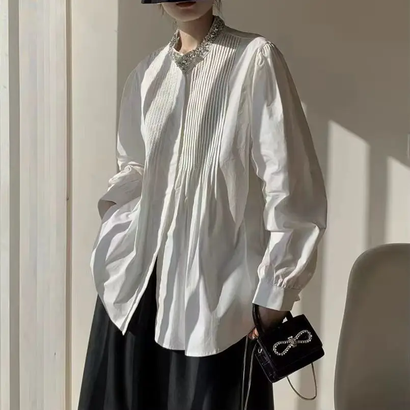New In 2025 Spring Trend Button Up Cotton Blouses Shirts Women's Long Sleeve Loose Casual White Black Top Korean Popular Clothes
New In 2025 Spring Trend Button Up Cotton Blouses Shirts Women's Long Sleeve Loose Casual White Black Top Korean Popular Clothes
