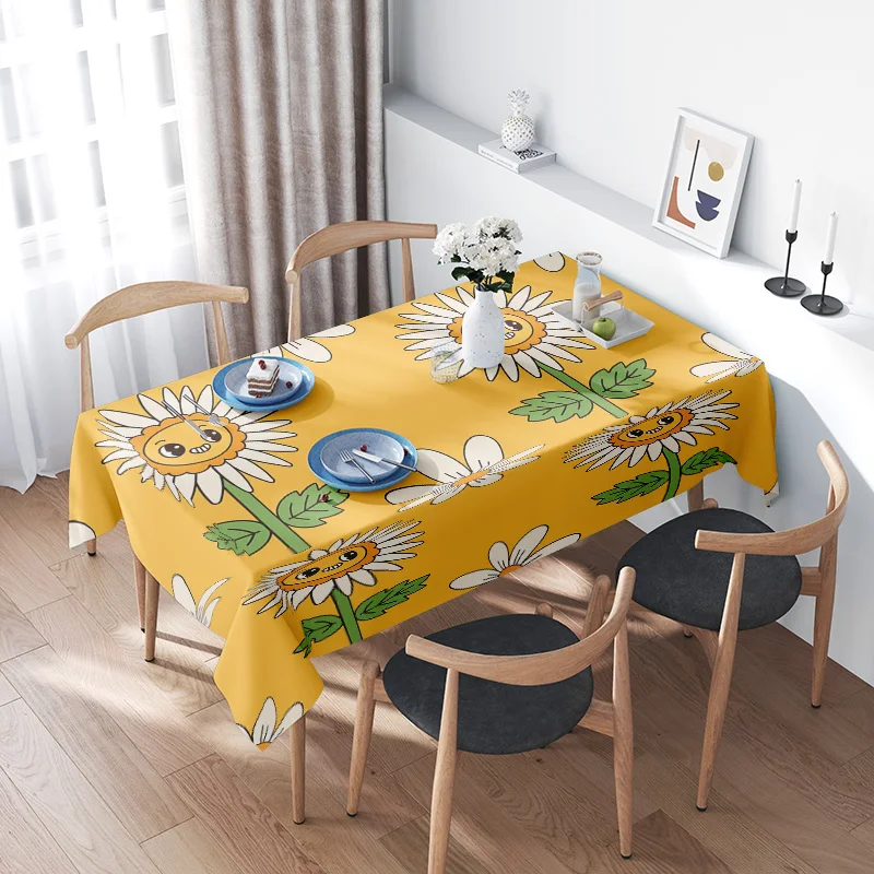 Bright Yellow Tablecloth Floral Print Flower Garden Decorative Kitchen Dining Room Home Textile Furniture Decoration Accessories
Bright Yellow Tablecloth Floral Print Flower Garden Decorative Kitchen Dining Room Home Textile Furniture Decoration Accessories