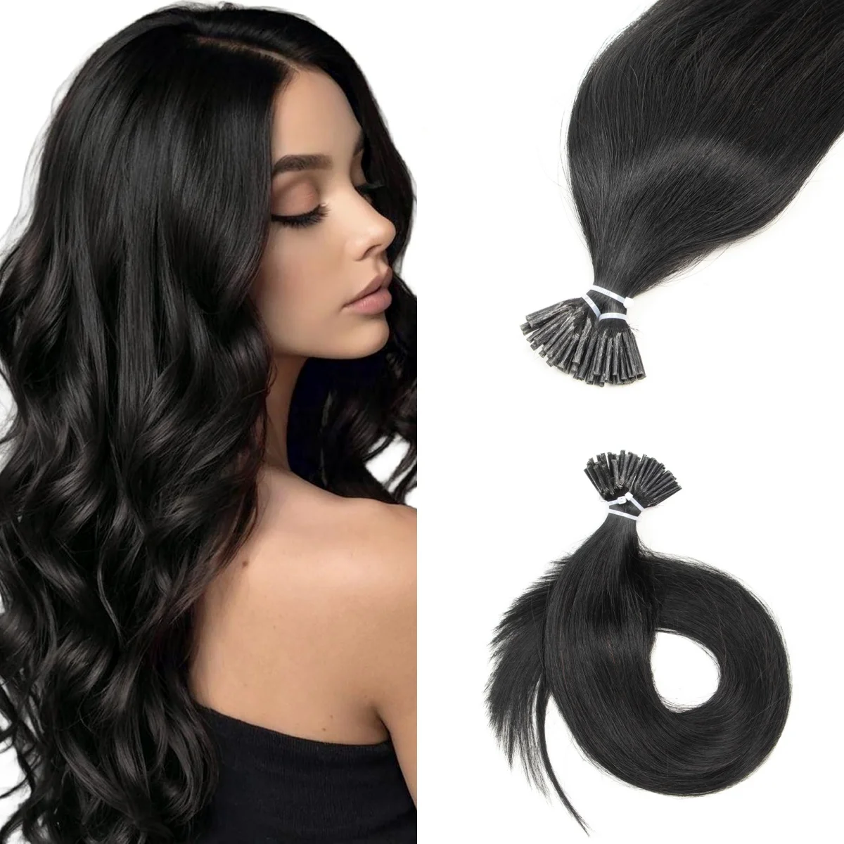 Pre-Bonded I Tip Hair Extensions Real Human Hair Micro Ring Technology 12-20 Length Elegant Straight Human For Women Damage-Free
Pre-Bonded I Tip Hair Extensions Real Human Hair Micro Ring Technology 12-20 Length Elegant Straight Human For Women Damage-Free