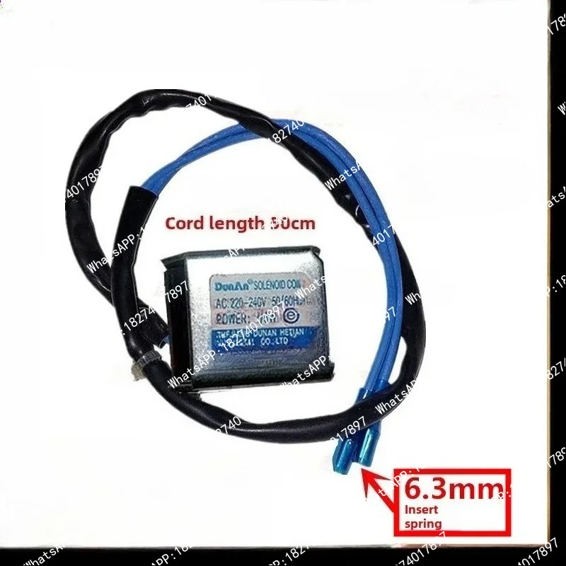 Air conditioning four-way reversing valve solenoid valve coil 10401184 wire length 50cm 6.3 plug spring
Air conditioning four-way reversing valve solenoid valve coil 10401184 wire length 50cm 6.3 plug spring