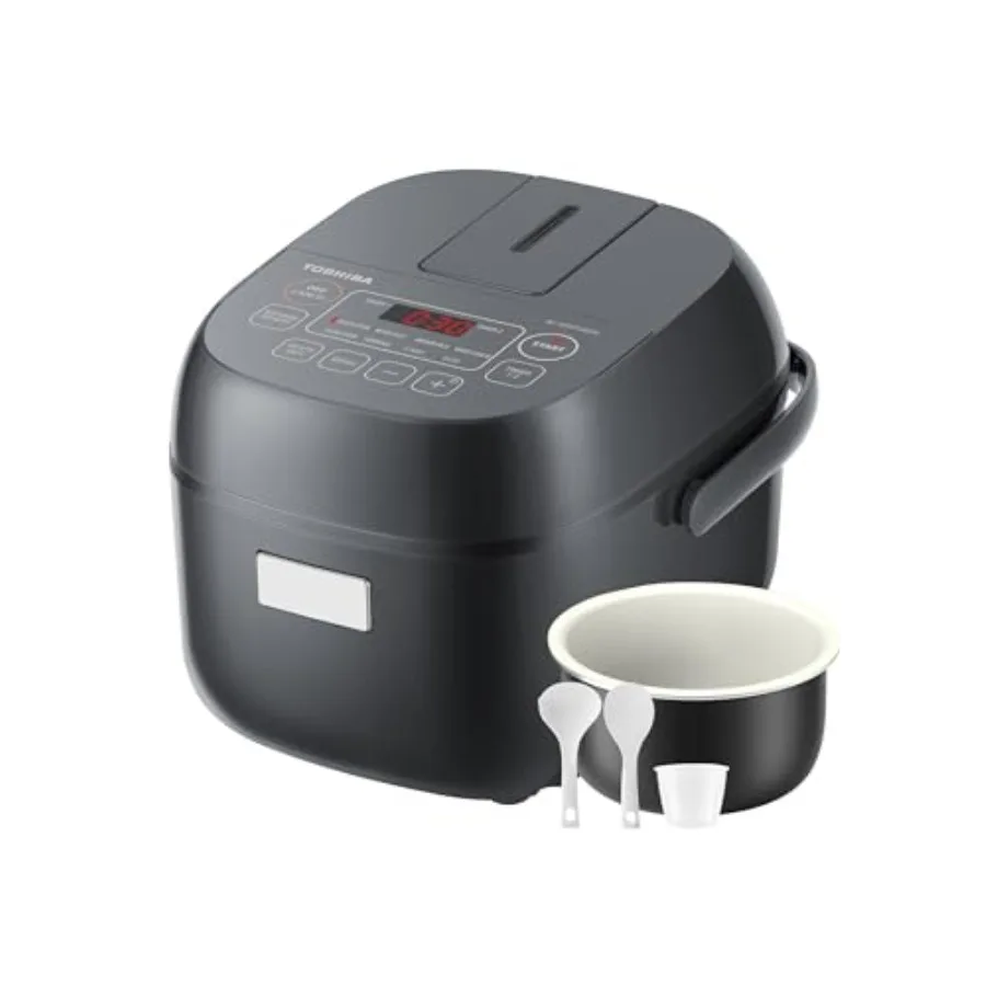 Rice Cooker Small 3-Cup Uncooked LCD Display with 8 Cooking Functions: Rice Oatmeal Mixed Grains and More NonStick Inner Pot Gr
Rice Cooker Small 3-Cup Uncooked LCD Display with 8 Cooking Functions: Rice Oatmeal Mixed Grains and More NonStick Inner Pot Gr