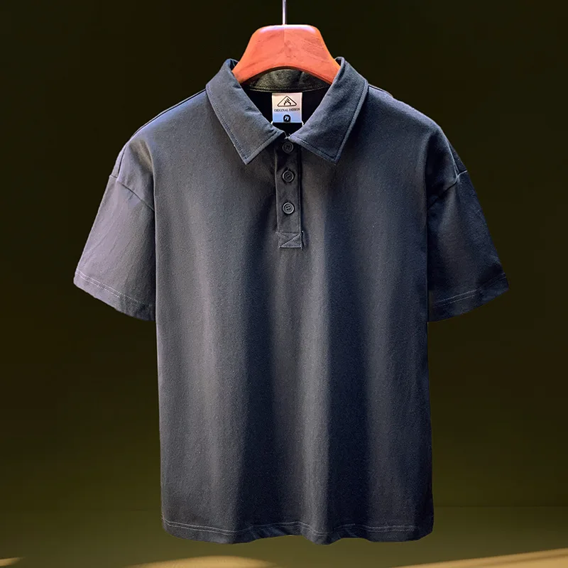 2025 summer high-end casual polo shirt classic style, collar versatile, solid color short sleeved T-shirt top
2025 summer high-end casual polo shirt classic style, collar versatile, solid color short sleeved T-shirt top
