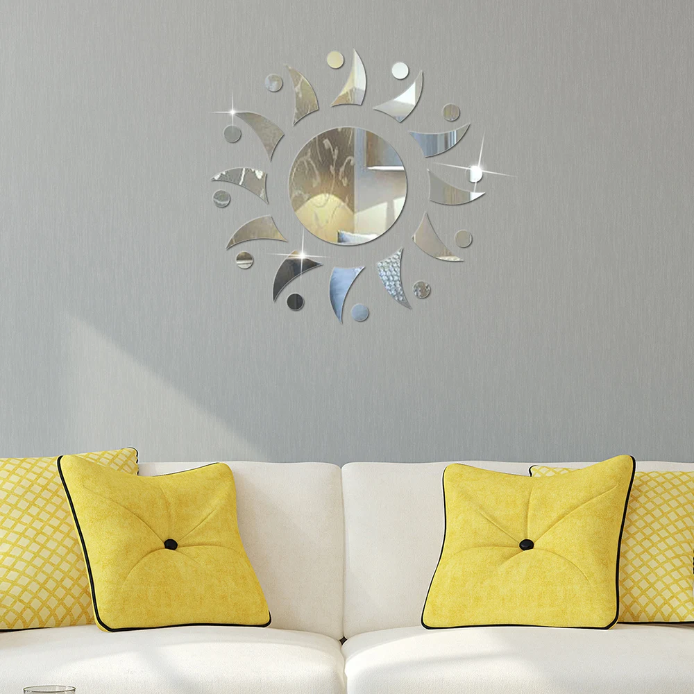 Mirror Sun Flower Art Removable Wall Sticker Acrylic Mural Decal Home Room Decor Hot Home Decoration Material
Mirror Sun Flower Art Removable Wall Sticker Acrylic Mural Decal Home Room Decor Hot Home Decoration Material