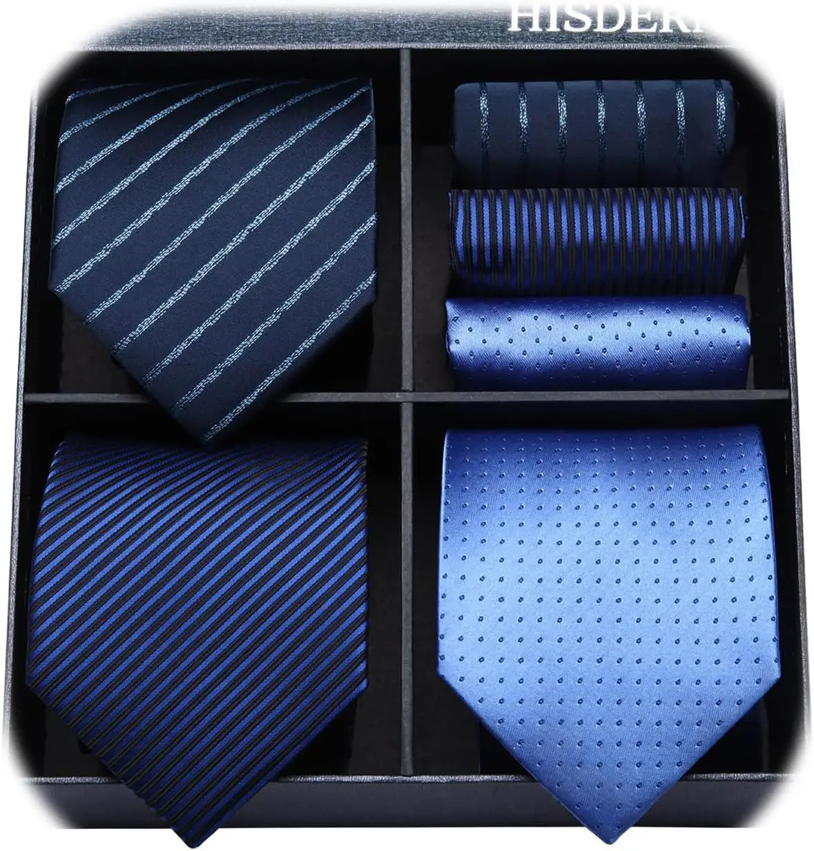 3 Pcs Men's Tie Set with Pocket Square and Gift Box for Wedding Business Formal
3 Pcs Men's Tie Set with Pocket Square and Gift Box for Wedding Business Formal