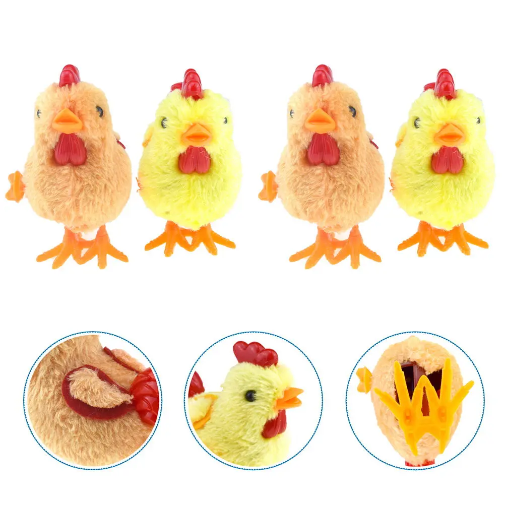 4Pcs Wind-Up Jumping Chicken Mini Figures Lightweight Portable Fun Party Gift for Kids Festivals Double Layer Wings Bright
4Pcs Wind-Up Jumping Chicken Mini Figures Lightweight Portable Fun Party Gift for Kids Festivals Double Layer Wings Bright