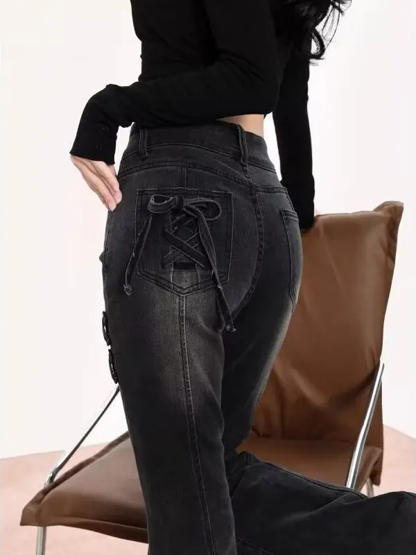 High Waist Bell Bottom Jeans Women's Slim Fit Elastic American Style Retro Spring Autumn 2026 New Fashion Leggings
High Waist Bell Bottom Jeans Women's Slim Fit Elastic American Style Retro Spring Autumn 2026 New Fashion Leggings