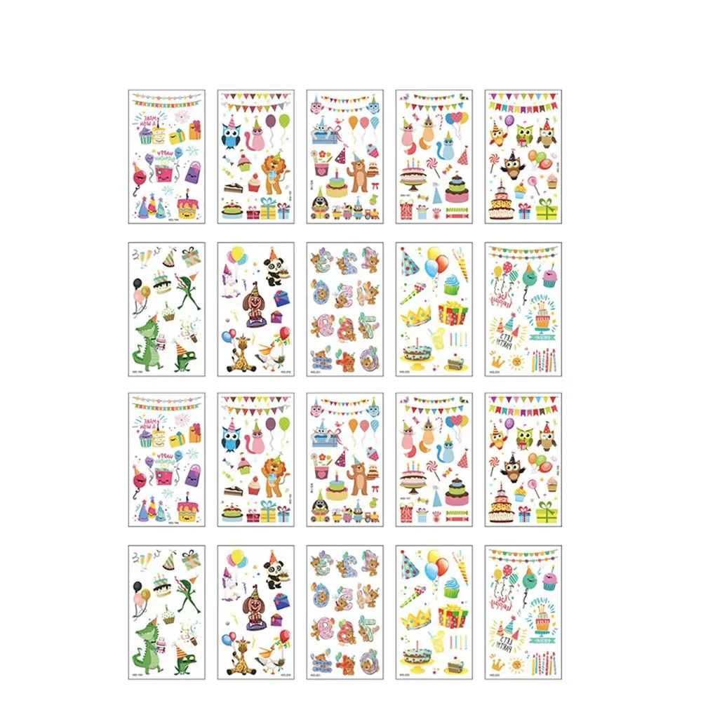 20 Sheets Cartoon Birthday Stickers for Kids Classroom Craft Reward Celebration
20 Sheets Cartoon Birthday Stickers for Kids Classroom Craft Reward Celebration