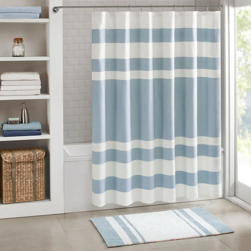 Shower Curtain with 3M Treatment Blue 72x72"
Shower Curtain with 3M Treatment Blue 72x72"