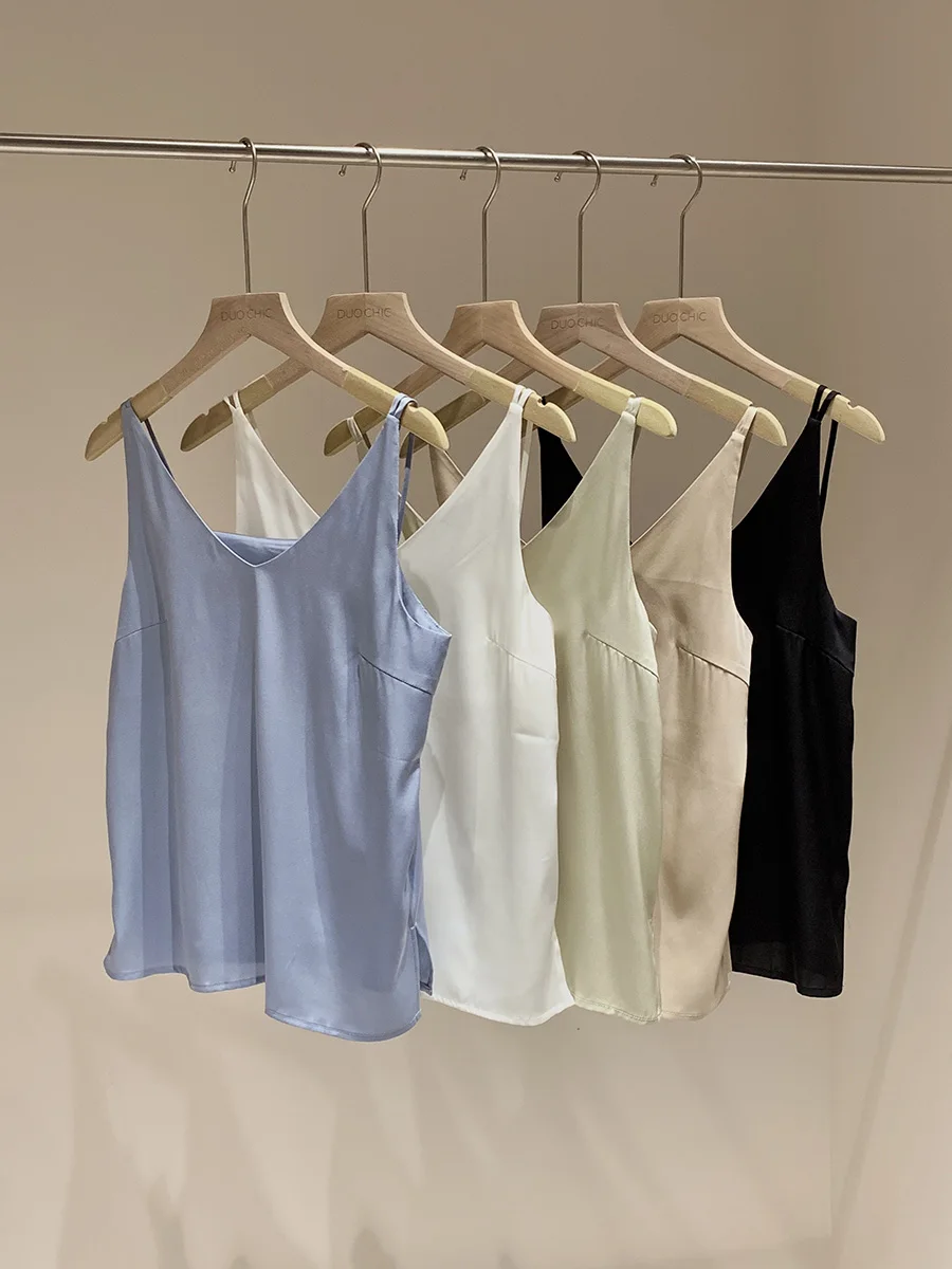 Duetto Silk Double Strap Universal Vest Strap Women's Faion Bal Straight Cut Silk Blend Elastic Bal Tank Top
Duetto Silk Double Strap Universal Vest Strap Women's Faion Bal Straight Cut Silk Blend Elastic Bal Tank Top