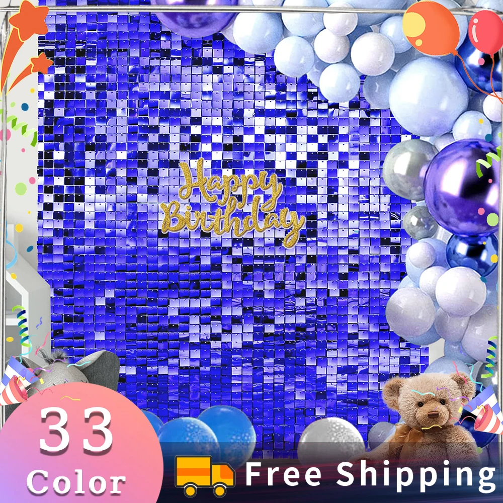 Grasteay 6-18pcs Square Sequin Wall Panels Shimmer Backdrop Wall Decor For Valentine's Decorations Birthday Wedding Party
Grasteay 6-18pcs Square Sequin Wall Panels Shimmer Backdrop Wall Decor For Valentine's Decorations Birthday Wedding Party
